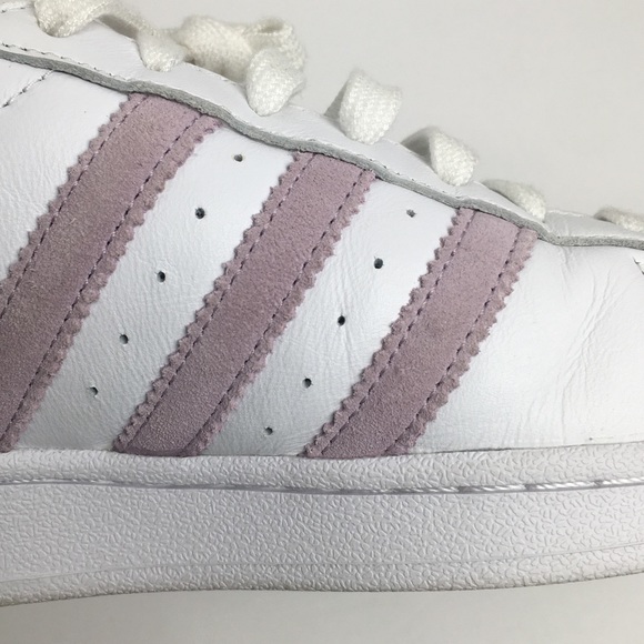 SOLD! Adidas Originals Superstar Low Sneakers White Pink Women’s 9 EE7400 - Picture 10 of 15